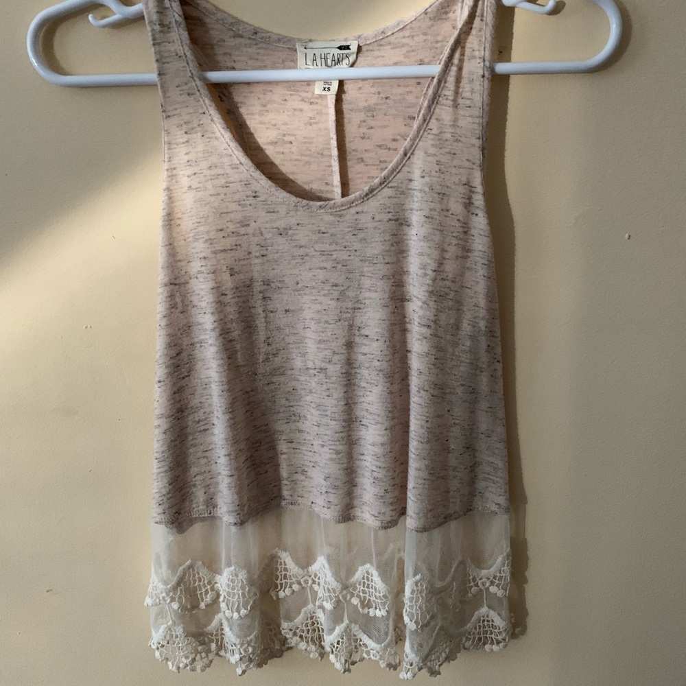 Tank top with embroidery